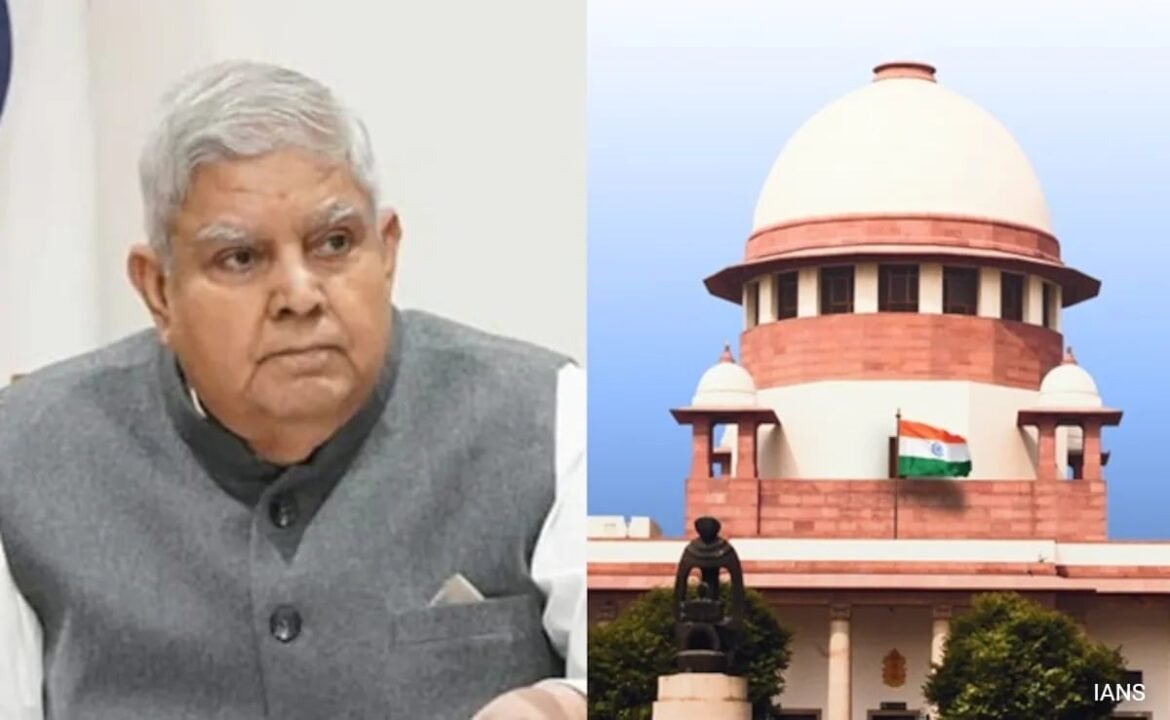 జగదీప్ ధంఖర్ టాప్ కోర్టుకు లక్ష్యంగా పెట్టుకున్నాడు
