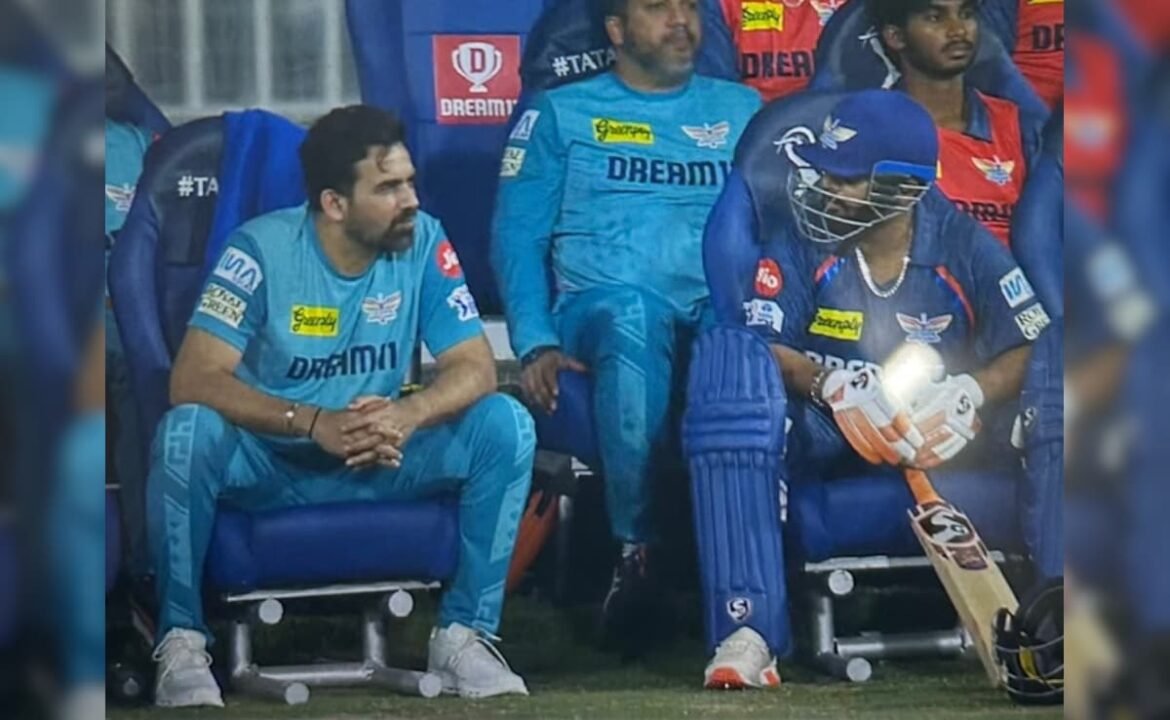 నిరాశ చెందిన రిషబ్ పంత్ ఎల్‌ఎస్‌జి బెంచ్‌లో జహీర్ ఖాన్‌తో యానిమేటెడ్ చాట్ చేశాడు, వీడియో వైరల్
