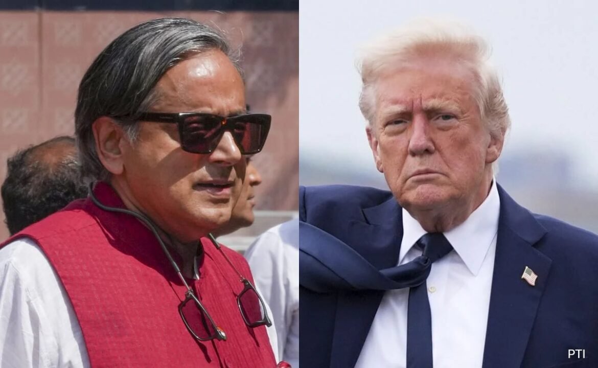 షషి తారూర్ డోనాల్డ్ ట్రంప్ పాత్ర గురించి మసకబారండి
