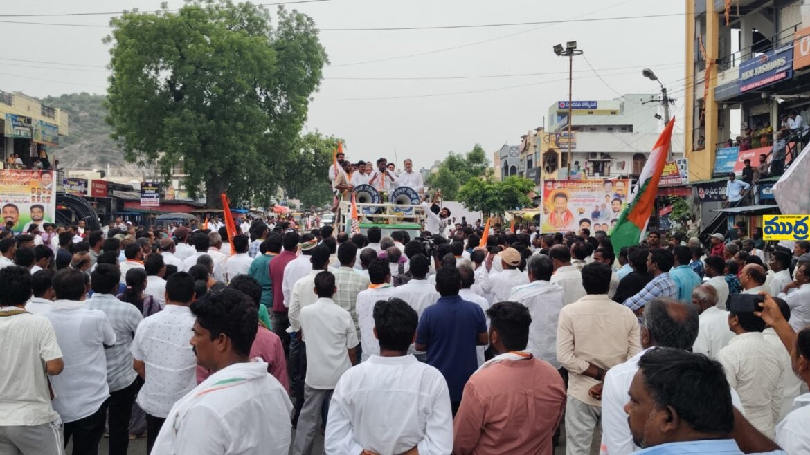 మంత్రి అడ్లూరి లక్ష్మణ్ కుమార్ కు ఘన స్వాగతం స్వాగతం
