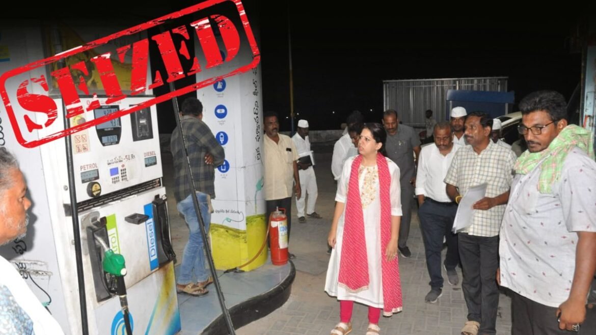 పెట్రోల్ బంకులు సీజ్. వార్నింగ్ కాదు.. డైరెక్ట్ ఎటాక్ | ఏపీలో ఇంధన బ్లాక్ మార్కెటింగ్: పల్నాడులో ప్రభుత్వం హోర్డింగ్‌ను అడ్డుకోవడంతో రెండు పెట్రోల్ పంపులు సీజ్.
