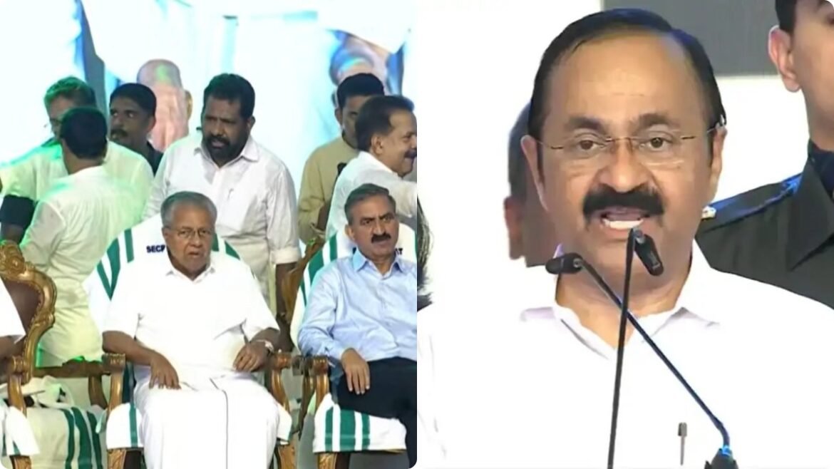 సీఎం ప్రమాణస్వీకార వేదికపై మాజీ సీఎం- కేరళలో అరుదైన సీన్..! | భారత రాజకీయాల్లో చాలా అరుదుగా కనిపించే సంజ్ఞ: వీడీ సతీశన్ ప్రమాణ స్వీకారానికి హాజరైన పినరయి విజయన్
