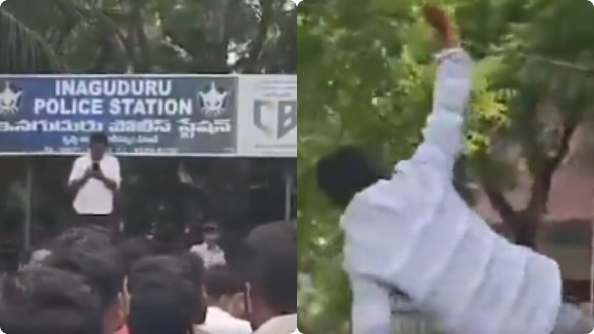 Ravan: రావణ్ పై దాడికి మళ్లీ జనసేన యత్నం..! బందరు పీఎస్ గోడ దూకి..! | అరెస్టయిన యూట్యూబర్ రావణ్‌పై దాడి చేసేందుకు జనసేన క్యాడర్ మచిలీపట్నం పీఎస్‌లో దాడికి ప్రయత్నించింది.
