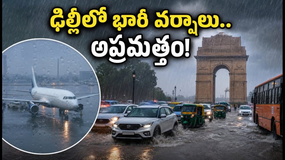 ఢిల్లీలో భారీ వర్షాల బీభత్సం.. రెడ్ అలర్ట్ జారీ, బయటకు వెళ్లే ముందు ఇది తప్పక చూడండి! | ఢిల్లీ వర్షాల రెడ్ అలర్ట్ 2026: భారీ వర్షపాతం హెచ్చరిక, ట్రాఫిక్ అంతరాయాలు మరియు NCR కోసం భద్రతా మార్గదర్శకాలు
